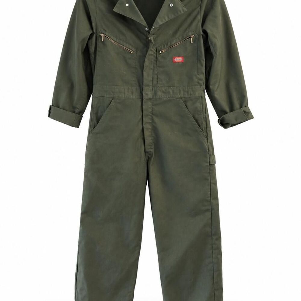 Dickies Men's Khaki and Green Jumpsuit